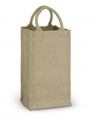 Jute Four Bottle Wine Carrier