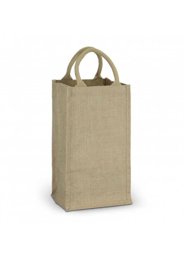Jute Four Bottle Wine Carrier
