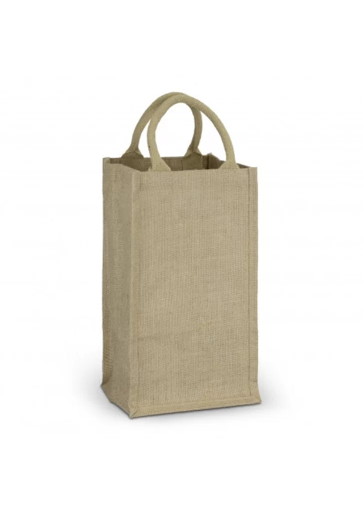 Jute Four Bottle Wine Carrier