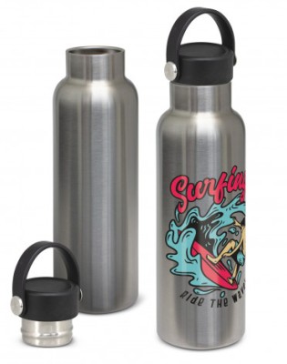 Nomad Vacuum Bottle Stainless - Carry Lid