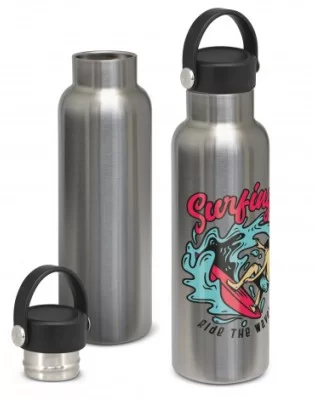 Nomad Vacuum Bottle Stainless - Carry Lid