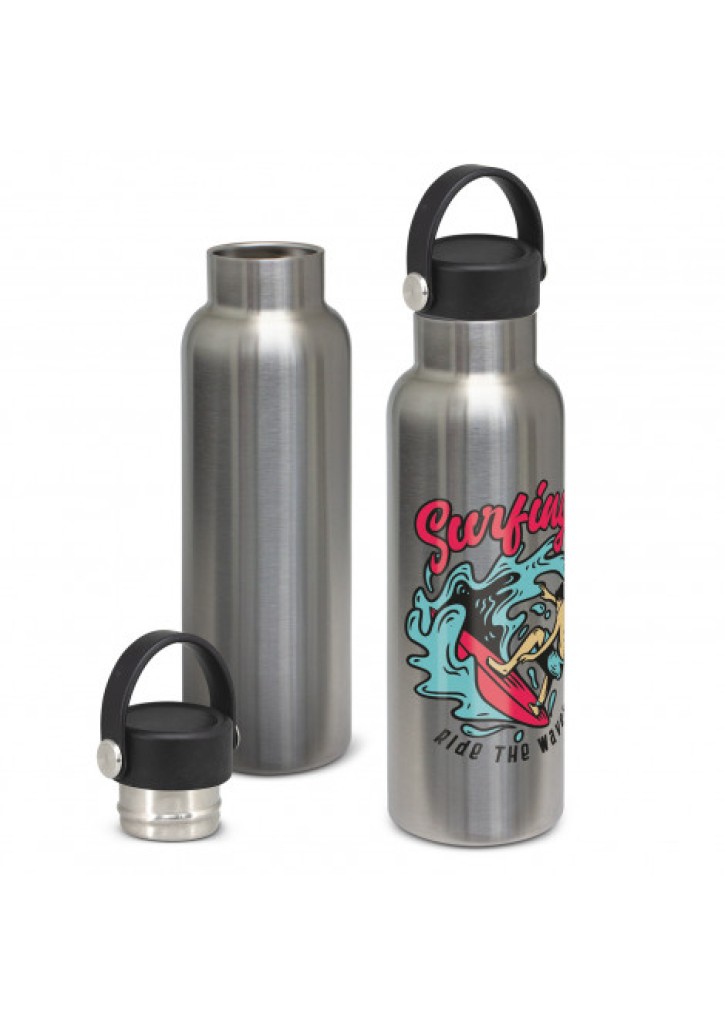 Nomad Vacuum Bottle Stainless - Carry Lid