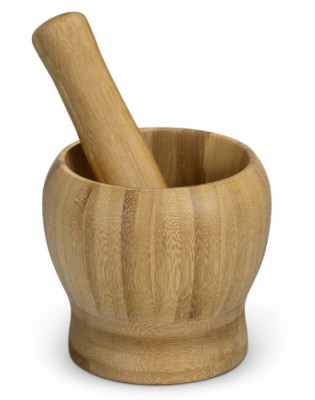 NATURA Bamboo Mortar and Pestle