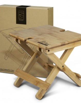NATURA Bamboo Folding Wine Table