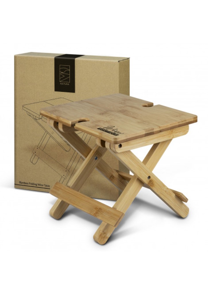 NATURA Bamboo Folding Wine Table