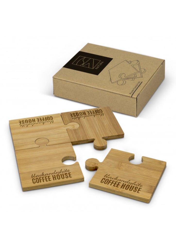 NATURA Puzzle Coaster Set of 4