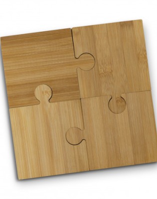 NATURA Puzzle Coaster Set of 4