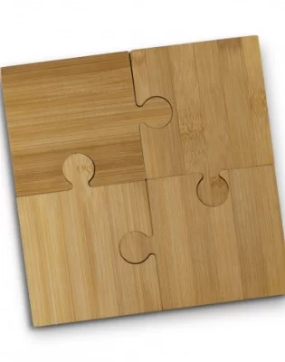 NATURA Puzzle Coaster Set of 4