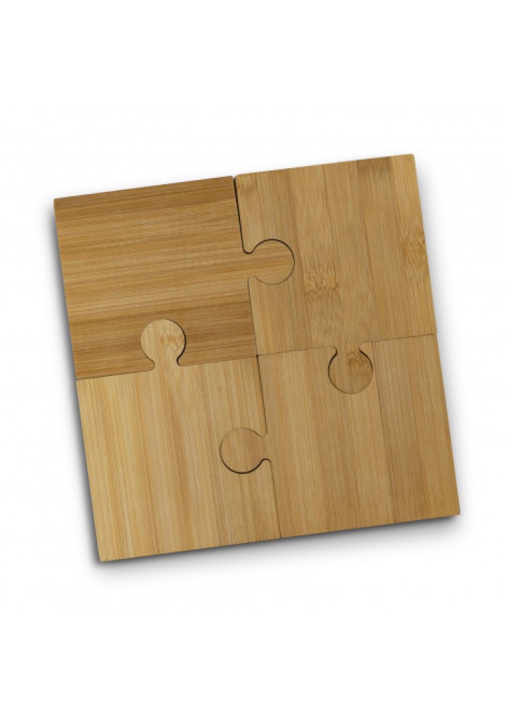 NATURA Puzzle Coaster Set of 4