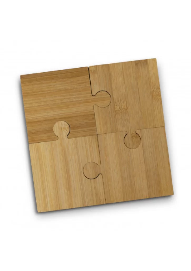 NATURA Puzzle Coaster Set of 4