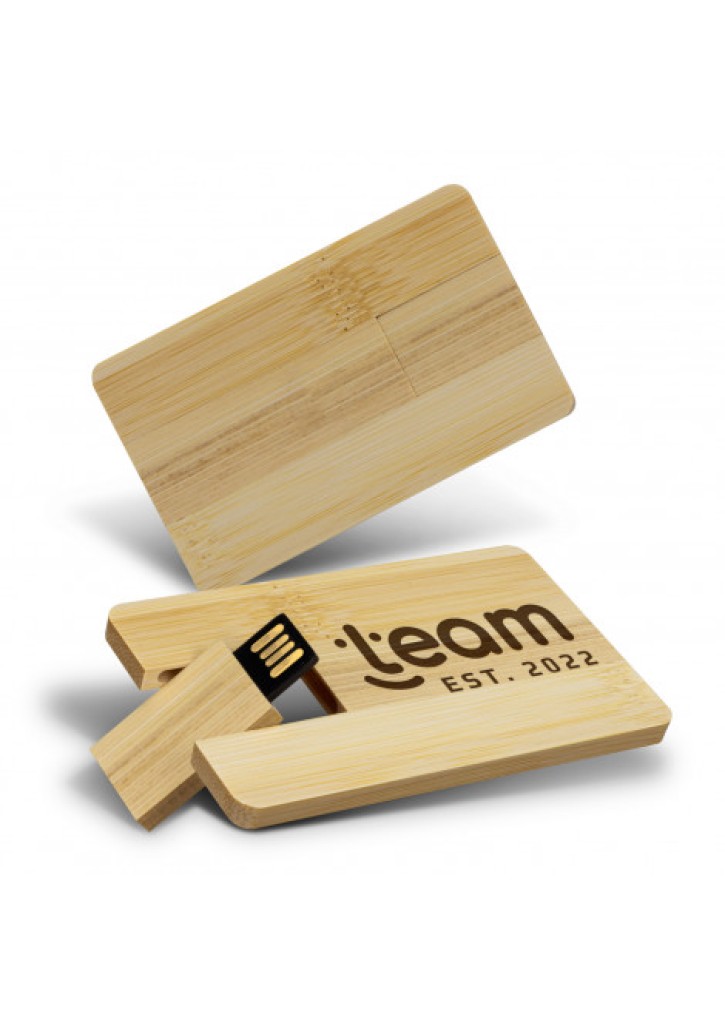 Bamboo Credit Card Flash Drive 8GB