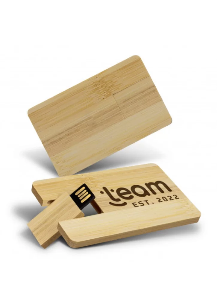 Bamboo Credit Card Flash Drive 8GB