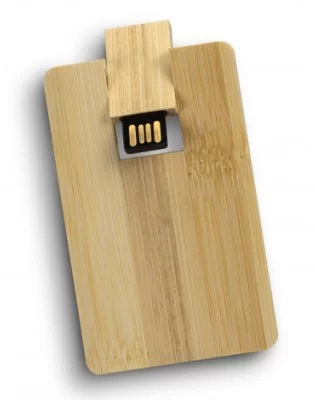 Bamboo Credit Card Flash Drive 8GB