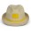 Bruno Fedora Hat - Natural/Yellow