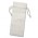 Jute Wine Drawstring Bag - White