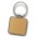 Santo Key Ring - Square - Silver/Natural