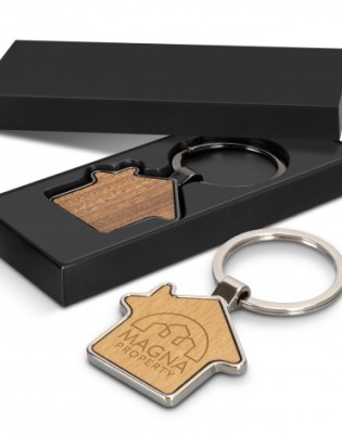 Santo House Shaped Key Ring