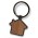 Santo House Shaped Key Ring - Gunmetal/Dark