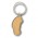 Santo Car Shaped Key Ring - Silver/Natural