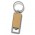 Santo Bottle Opener Key Ring - Silver/Natural