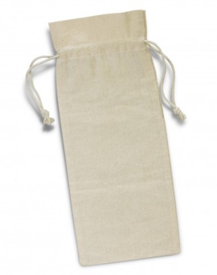 Cotton Wine Drawstring Bag