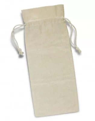 Cotton Wine Drawstring Bag