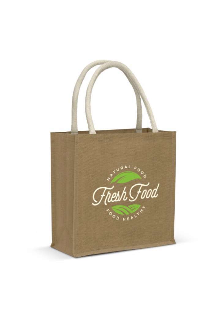 Monza Starch Jute Tote Bag