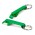 Snappy Metal Bottle Opener Key Ring - Green