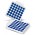 Fidget Popper Board - Square - White/Blue