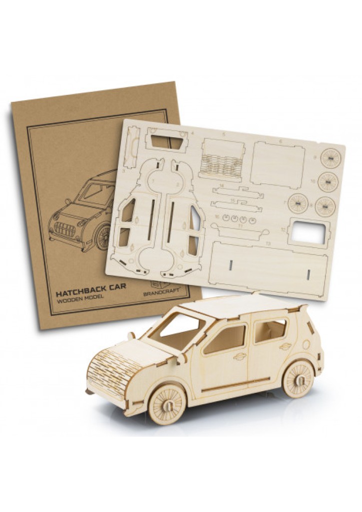 BRANDCRAFT Hatchback Car Wooden Model