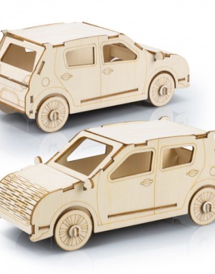 BRANDCRAFT Hatchback Car Wooden Model