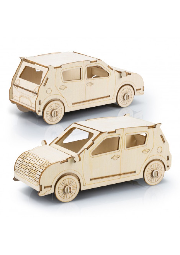 BRANDCRAFT Hatchback Car Wooden Model