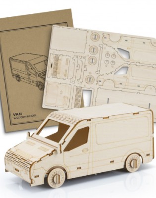 BRANDCRAFT Van Wooden Model