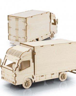 BRANDCRAFT Small Truck Wooden Model