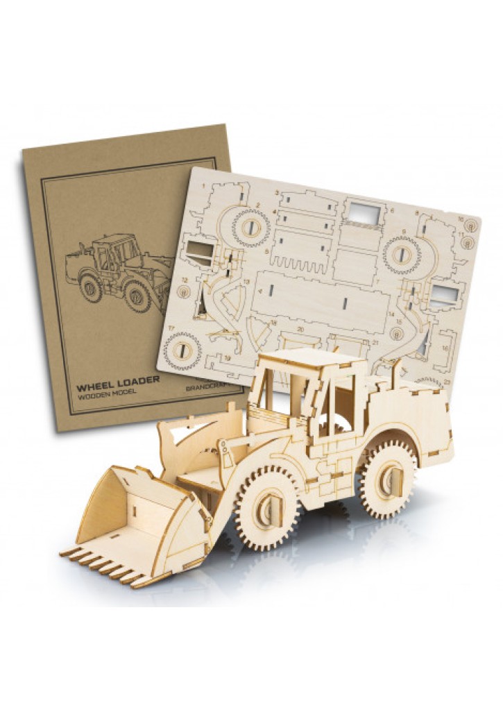 BRANDCRAFT Wheel Loader Wooden Model