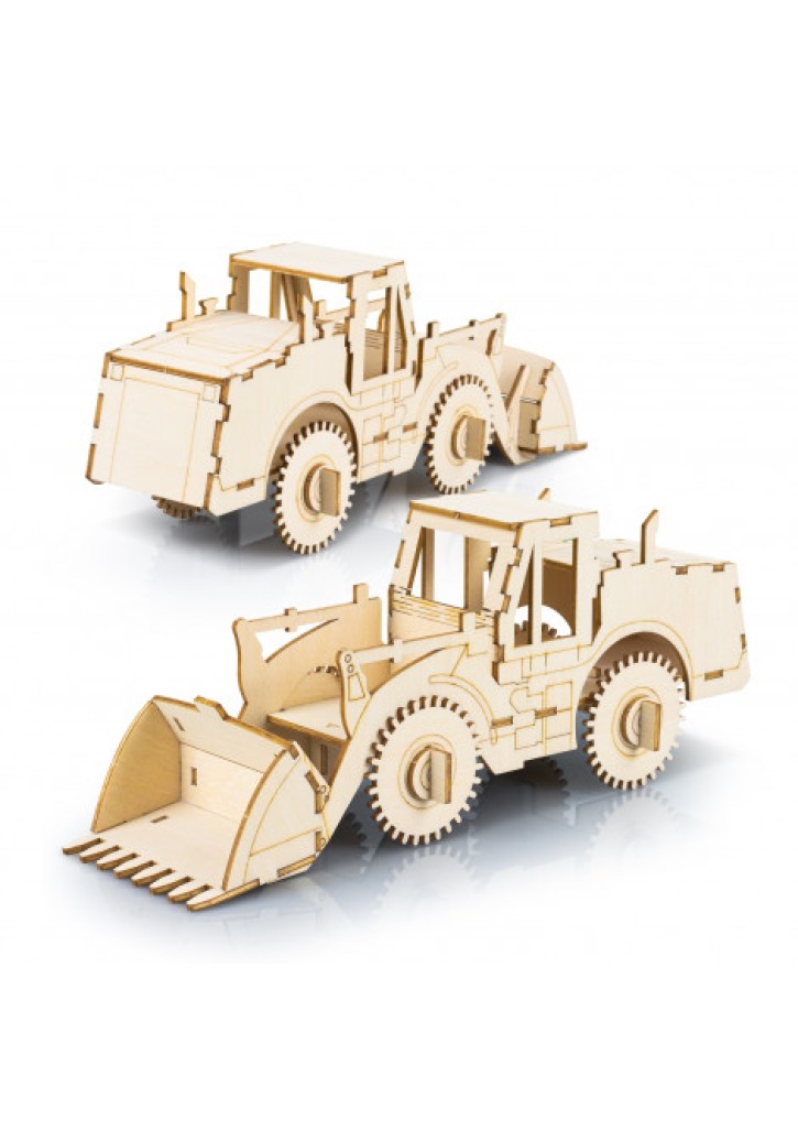 BRANDCRAFT Wheel Loader Wooden Model