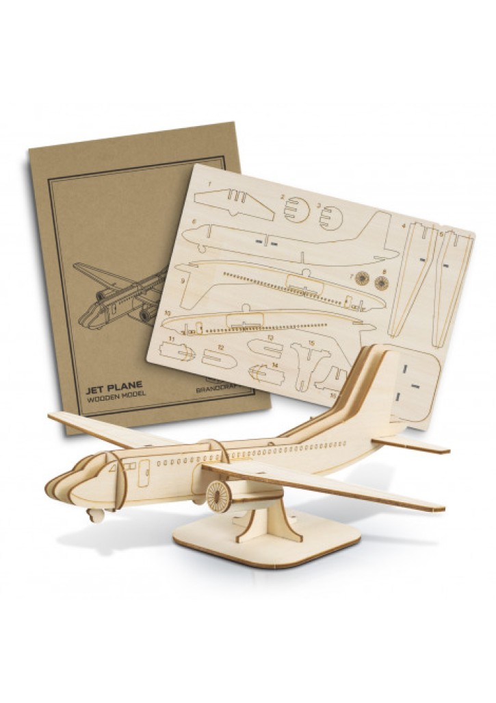 BRANDCRAFT Jet Plane Wooden Model