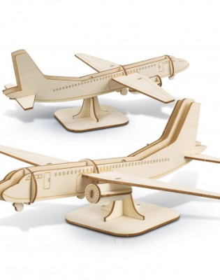 BRANDCRAFT Jet Plane Wooden Model