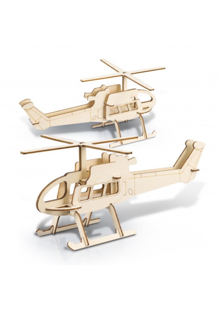 BRANDCRAFT Helicopter Wooden Model
