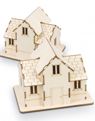 BRANDCRAFT House Wooden Model