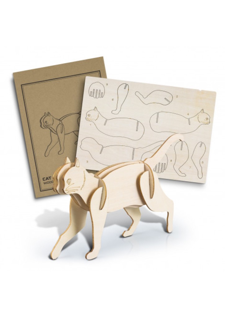 BRANDCRAFT Cat Wooden Model