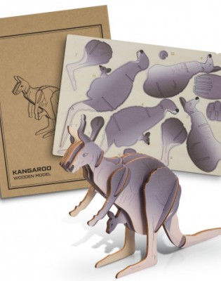 BRANDCRAFT Kangaroo Wooden Model