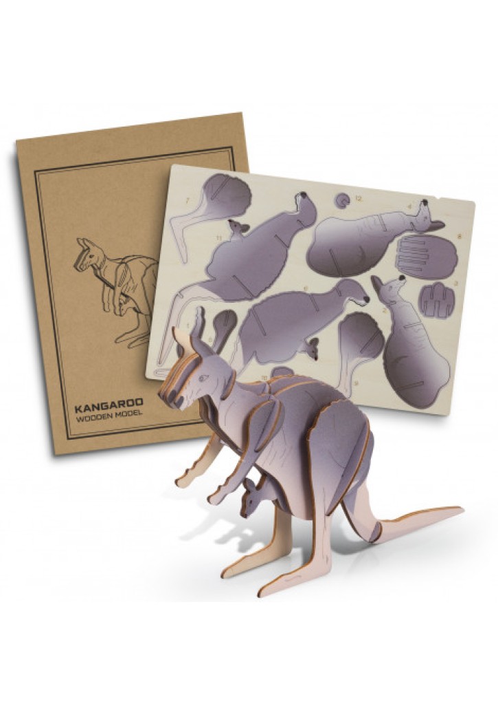 BRANDCRAFT Kangaroo Wooden Model