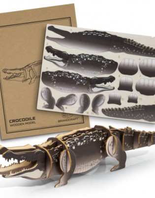 BRANDCRAFT Crocodile Wooden Model