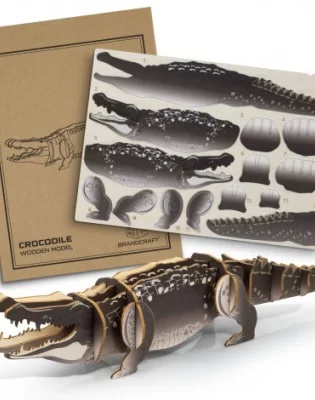 BRANDCRAFT Crocodile Wooden Model
