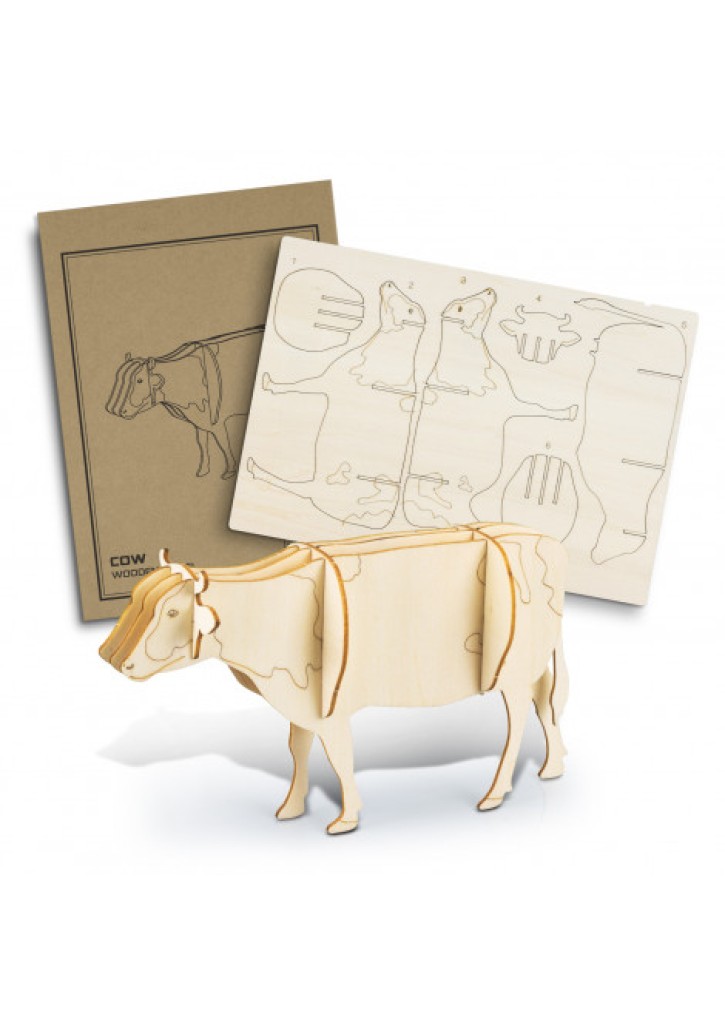 BRANDCRAFT Cow Wooden Model