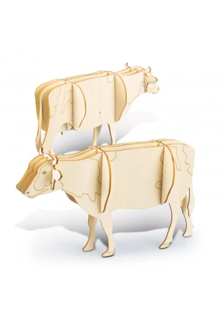 BRANDCRAFT Cow Wooden Model