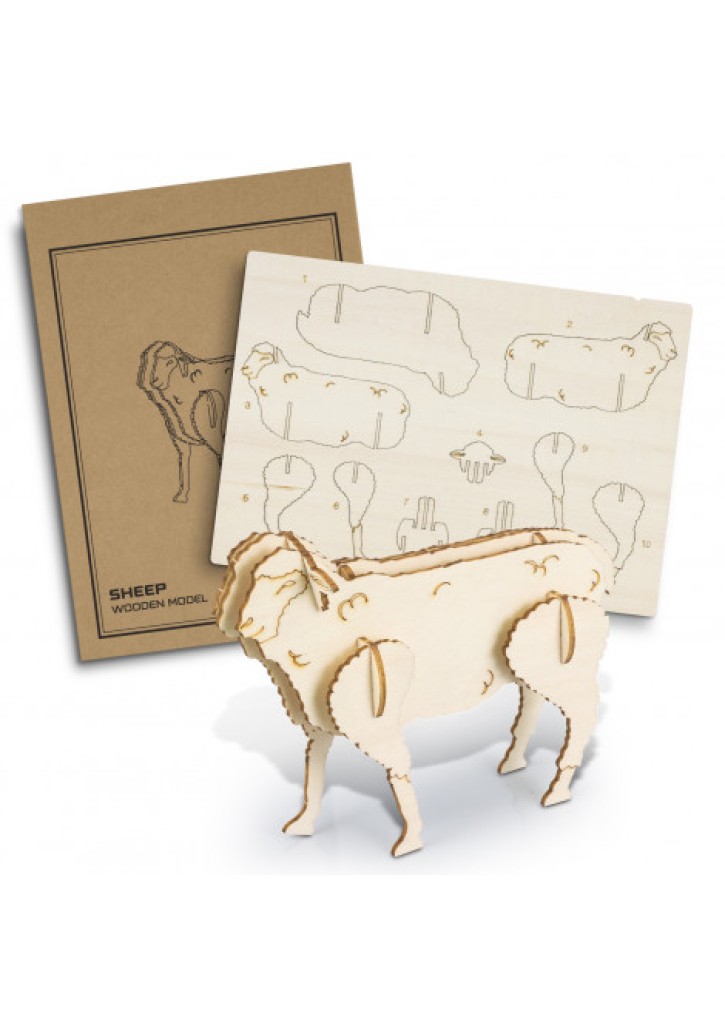 BRANDCRAFT Sheep Wooden Model