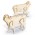 BRANDCRAFT Sheep Wooden Model - Natural