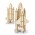 BRANDCRAFT Rocket Ship Wooden Model - Natural